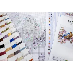 Cross-stitch kit "Spring Bloom" 16x27cm SLETIL8090