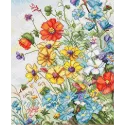 Cross-stitch kit "Wildflowers" 21x18cm SLETIL8091