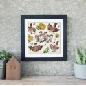 Cross-stitch kit "Sparrows" 23x22cm SLETIL8803