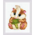 Cross stitch kit "Cute Hamster" 13x16 SR2185