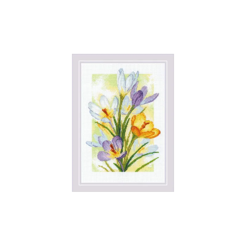 Kit de point de croix "Spring Glow. Crocus" 21x30 SR2190