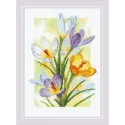 Cross stitch kit "Spring Glow. Crocuses" 21x30 SR2190