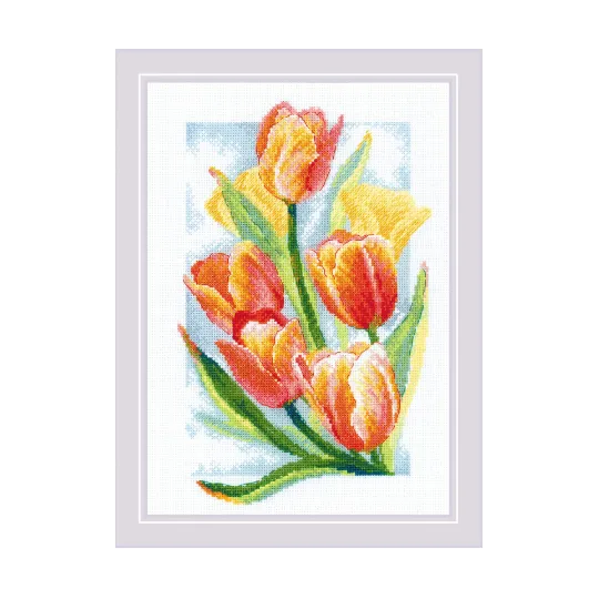 Cross stitch kit "Spring Glow. Tulips" 21x30 SR2191