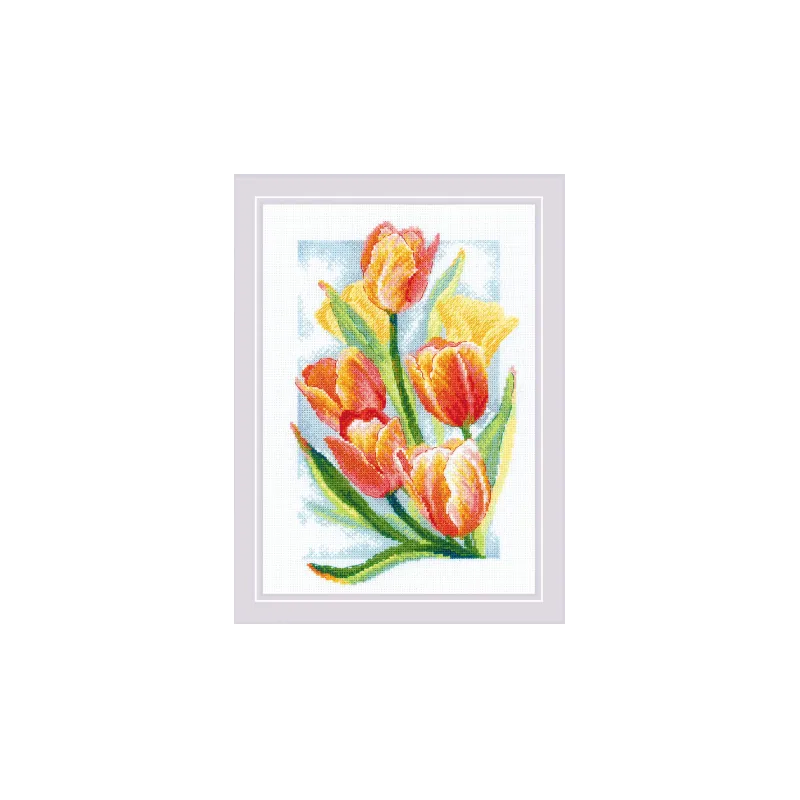 Cross stitch kit "Spring Glow. Tulips" 21x30 SR2191