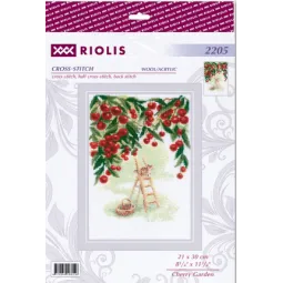 Kryželių siuvinėjimo rinkinys "Vyšnių sodas" 21x30 SR2205