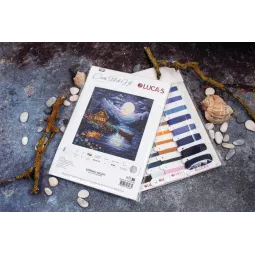 Набор для вышивания крестиком "Весенняя ночь" 24x24cm SB701