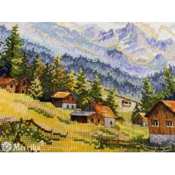 Набор для вышивания крестиком "Долина Шамони" 30x39,5 SK244