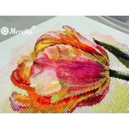 Набор для вышивания крестиком "Попугай Тюльпан" 21x21 SK248