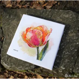 Siuvinėjimo kryželiu rinkinys "Papūgos tulpė" 21x21 SK248
