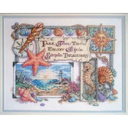 Cross stitch kit "Simple treasures" 36x28 cm D13696