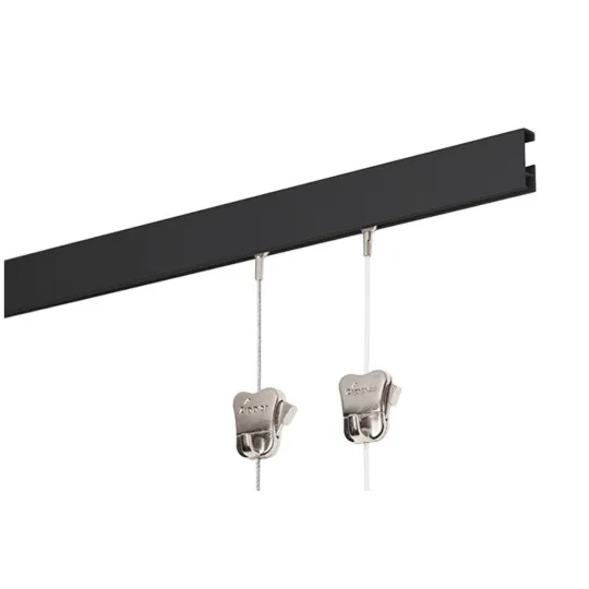 Clipschiene schwarz 200cm RC20120