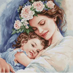 (D) Kryželiu siuvinėjimas "Amžina meilė" 25x25cm SBU5052