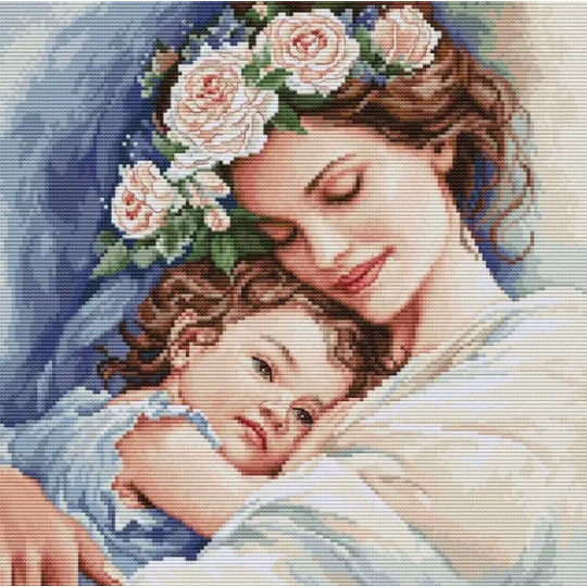 Point de croix "Amour éternel" 25x25cm SBU5052