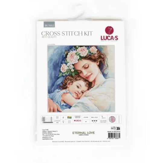 (D) Kreuzstich "Ewige Liebe" 25x25cm SBU5052