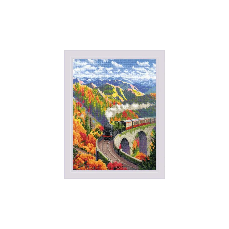 Набор для вышивания "Осенний экспресс" 30x40 SR2211