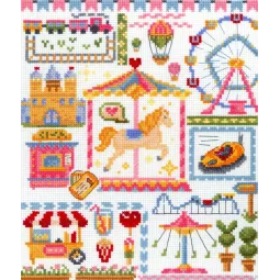 Набор для вышивания крестиком «Сэмплер. Парк развлечений» SNV-882