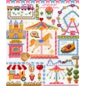 Cross stitch kit "Sampler. Amusement park" SNV-882