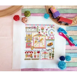 Набор для вышивания крестиком «Сэмплер. Парк развлечений» SNV-882