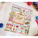 Cross stitch kit "Sampler. Amusement park" SNV-882