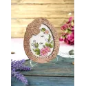 Kreuzstich auf Holzsockel „Miniatur. Zarte Blumen“ SO-095