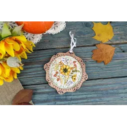 Вышивка крестиком на деревянной основе "Миниатюра. Осенний подарок" SO-101