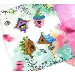 Kreuzstich-Set „Vogelhaus. Magnete“ SR-922