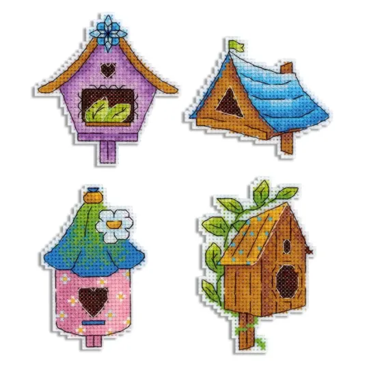 Kit de point de croix "Bird House. Aimants" SR-922