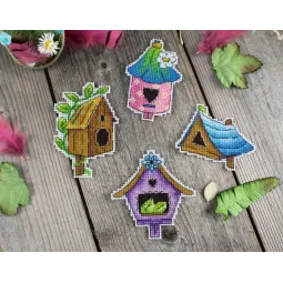 Cross stitch kit "Bird House. Magnets" SR-922