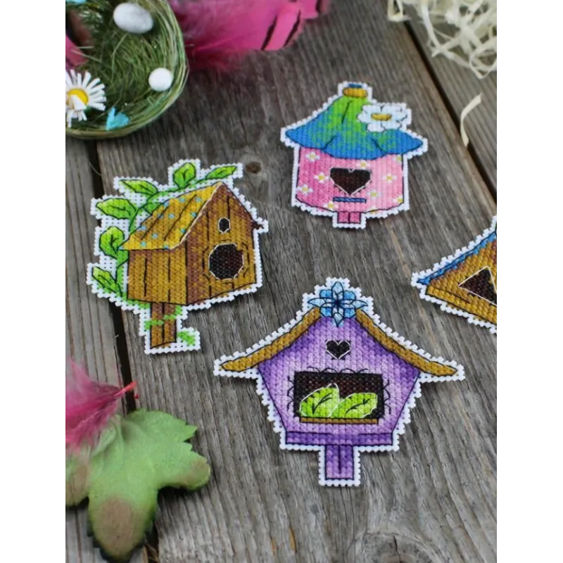 Cross stitch kit "Bird House. Magnets" SR-922