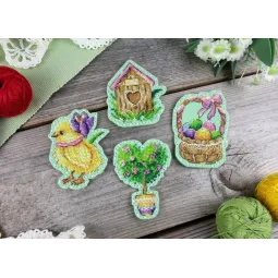 Набор для вышивания крестиком "Весеннее настроение. Значки. Магниты" ST-1022