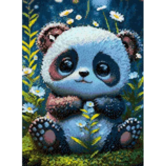 Kit Diamond Painting "Panda" 30x40 cm WD3073