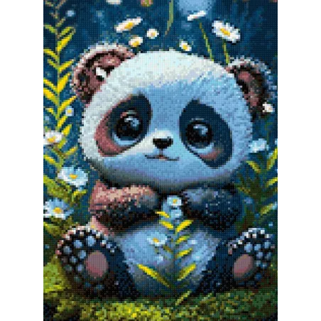 Diamond Painting kit "Panda" 30x40 cm WD3073