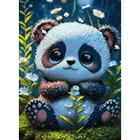 Kit Diamond Painting "Panda" 30x40 cm WD3073