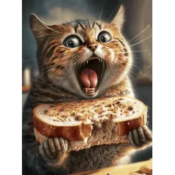 Diamant Malen Kit "Liebhaber des Essens" 30x40 cm WD3074