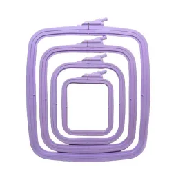 Nurge Square (Rectangular) Plastic Hoops 9.5*11 cm (lilac) 170-11LI
