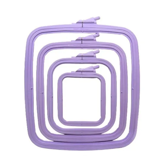 Nurge Square (Rectangular) Plastic Hoops 9.5*11 cm (lilac) 170-11LI