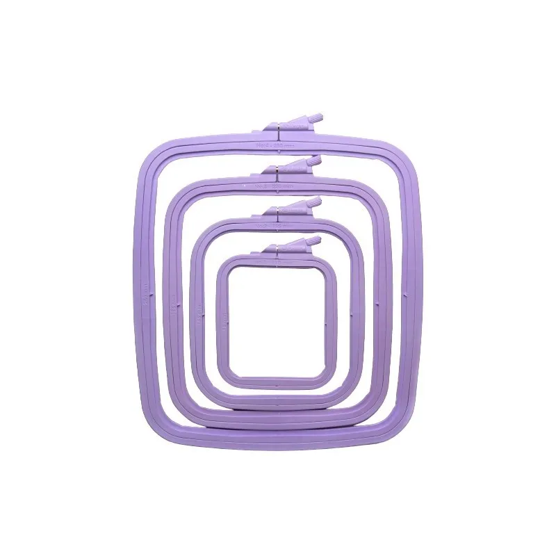 Nurge Square (Rectangular) Plastic Hoops 9.5*11 cm (lilac) 170-11LI