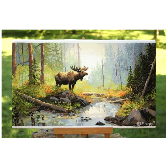 Kreuzstich -Kit "Woodland Morning" 29x52 SK245