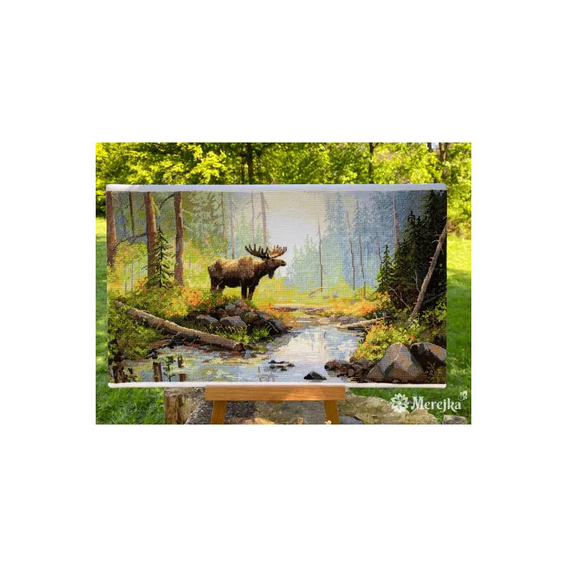 Kreuzstich -Kit "Woodland Morning" 29x52 SK245