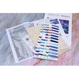 Cross Stitch Kit "Northern Lights" 32x24cm SG705