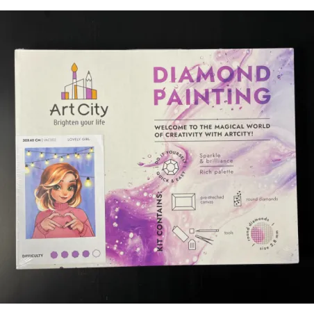 Diamond Painting "ArtCity" on the subframe Dolphins 30x40 cm VA805