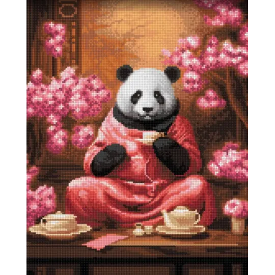 (Discontinued) Diamond Painting with subframe "Tea ceremony" 30x40 cm VA807