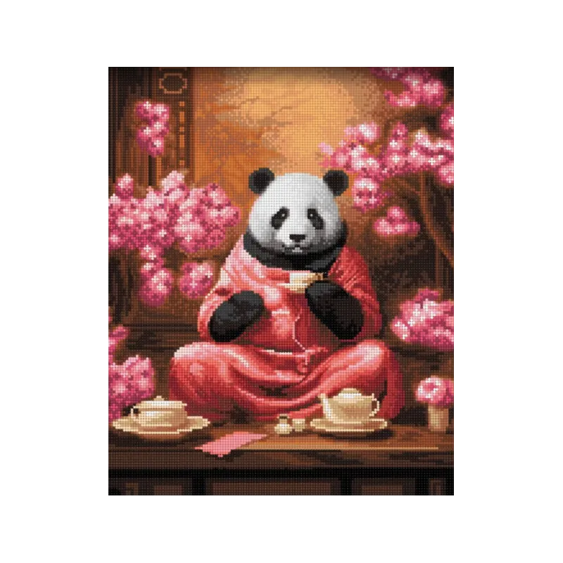 (Discontinued) Diamond Painting with subframe "Tea ceremony" 30x40 cm VA807