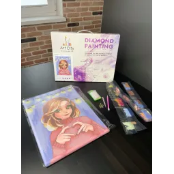 (Eingestellt) Diamant-Malerei mit Keilrahmen "Teezeremonie" 30x40 cm VA807