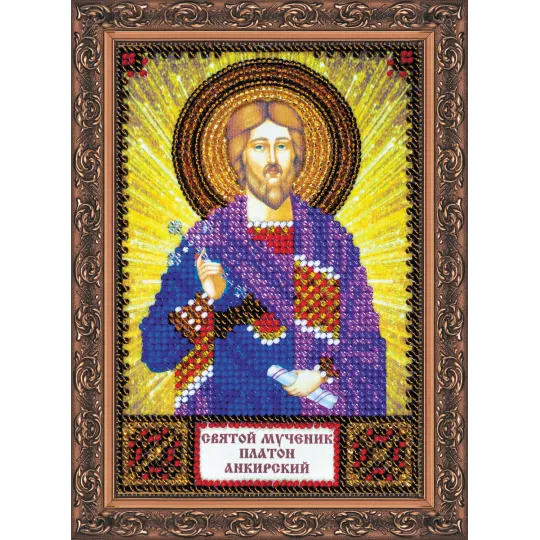 Наборы для вышивки бисером St.Icons Mini Св. Платон Абрис Арт AAAM-137