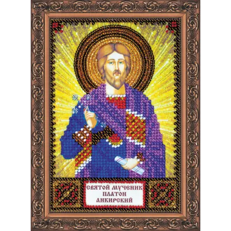 St.Icons Mini Kits de broderie de perles St. Platon Abris Art AAM-137