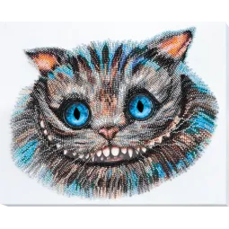 Pagrindinis rinkinys siuvinėjimui karoliukais Cheshire Cat (Fantasy) Abris Art AB-687