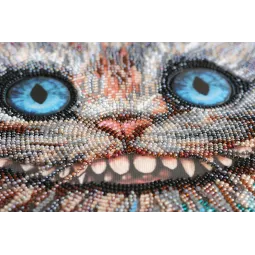 Pagrindinis rinkinys siuvinėjimui karoliukais Cheshire Cat (Fantasy) Abris Art AB-687