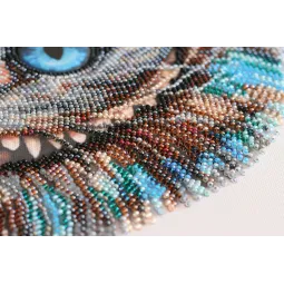 Kit principal de broderie de perles Chat du Cheshire (Fantaisie) Abris Art AB-687