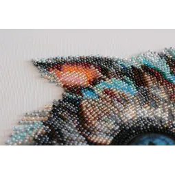 Pagrindinis rinkinys siuvinėjimui karoliukais Cheshire Cat (Fantasy) Abris Art AB-687